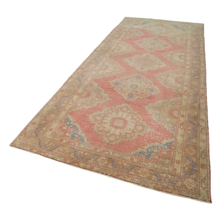 Latitude Vive Daykin Zile HandKnotted Cotton/Wool Beige/Blue/Red Rug